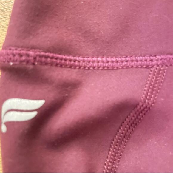 Fabletics women's leggings exercise athletic wear casual pants plum B11 - Picture 2 of 3